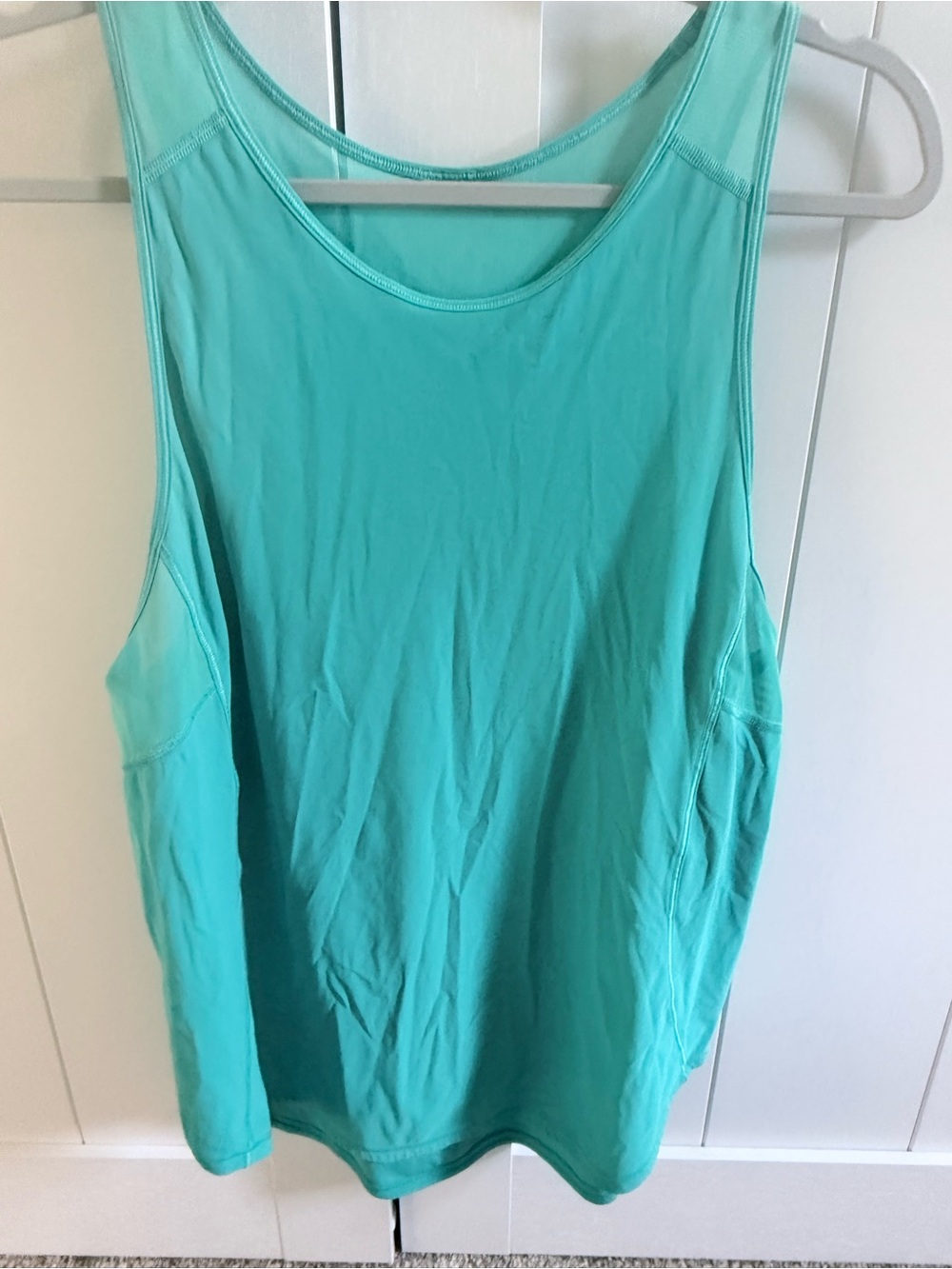 lululemon athletica Teal Scoop Neck Athletic Tank, best for size 8-10